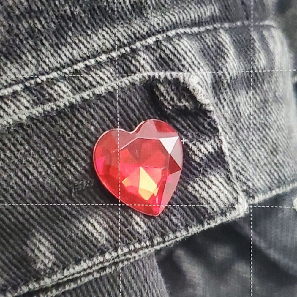 Rock Glam Rhinestone Studded Black Denim Jacket Bedazzled Vintage Size 10 - Picture 6 of 15